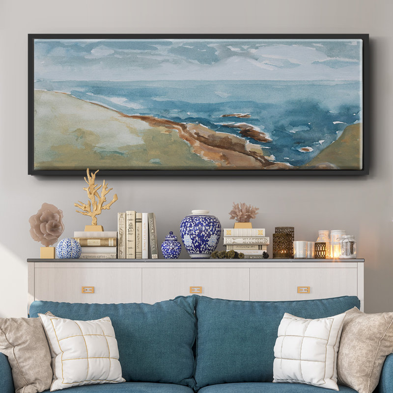 Falaises de Sonoma, toile encadrée, 20" H x 50" W