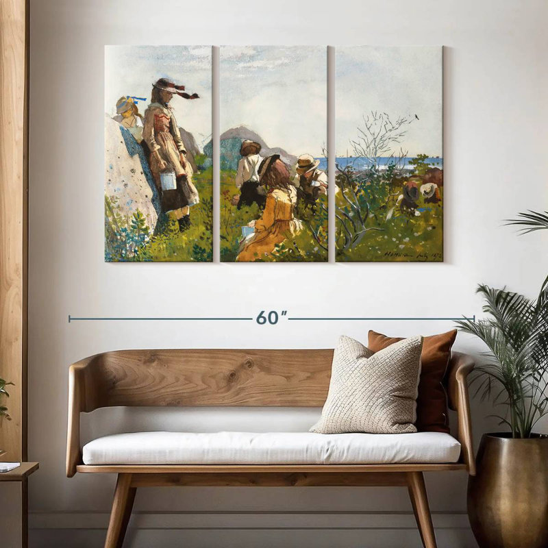 Leisha Berry Pickers, 32" H x 50" W