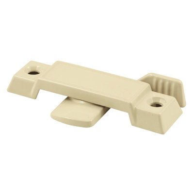Sash Lock, 1/2 in. Latch Projection, Fits Metal Sliding Windows, Diecast Zinc, Painted Almond, (Single Pack)