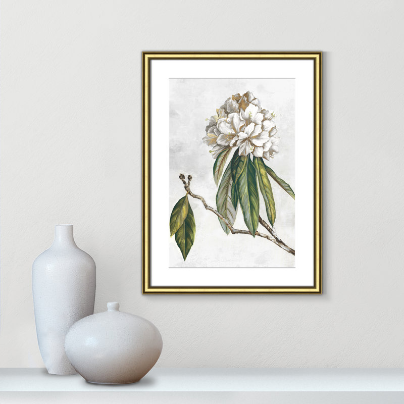 «Pearly Beauty II» par Eva Watts, Imprimé mat, L 18,25 po x H 24,25 po, Or classique
