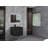 Alma  23.5" Matte Black Polymarble Rectangular Undermount Bathroom Sink with Overflow