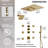 16" LED Thermostatic Shower System with Bluetooth Music, 6" Rainfall Shower faucet with Handheld  Shower-93853352