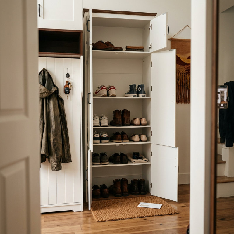 Armoire de rangement pour chaussures Plummer