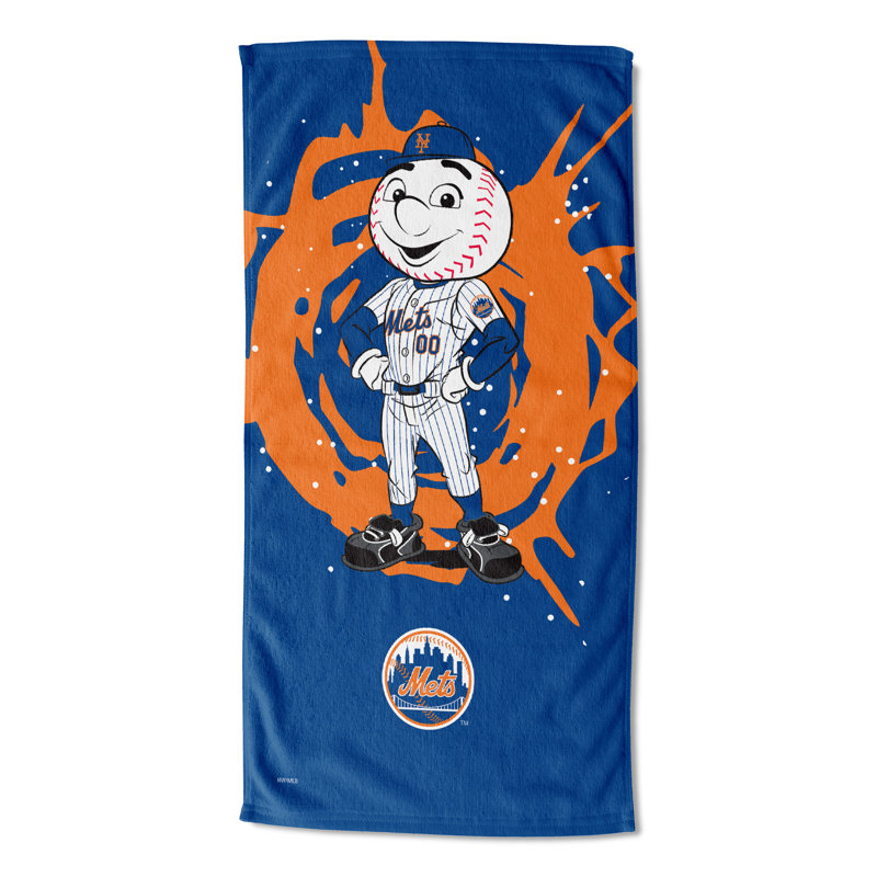 Cotton Blend Beach Towel, New York Mets