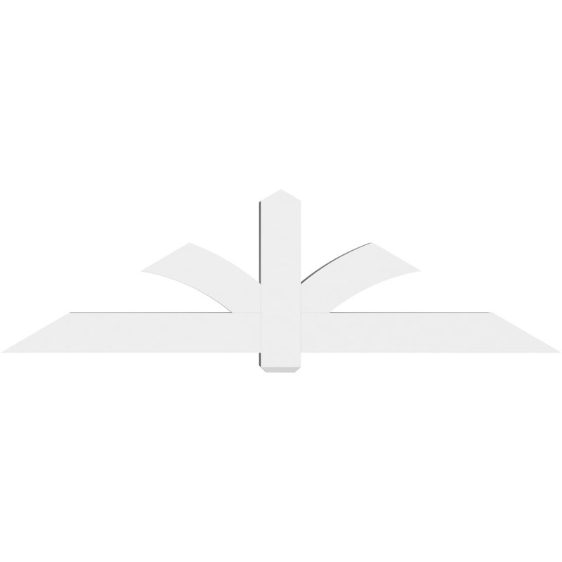 Support pour pignon en PVC Redmond, H 24,5 po x l 84 po (pas: 7/12), P 6 po x F 6 po