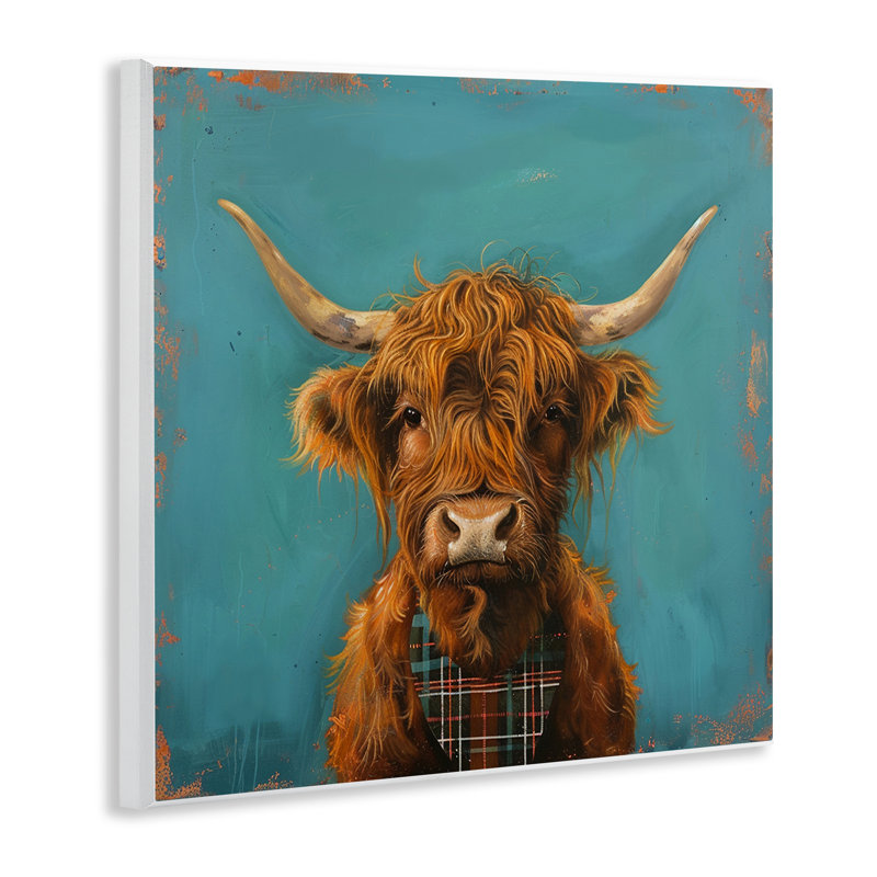  Art mural "Highland Cow" par LSR Design Studio