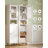 2-Door Manufactured Wood and Glass Linen Cabinet-1201164772