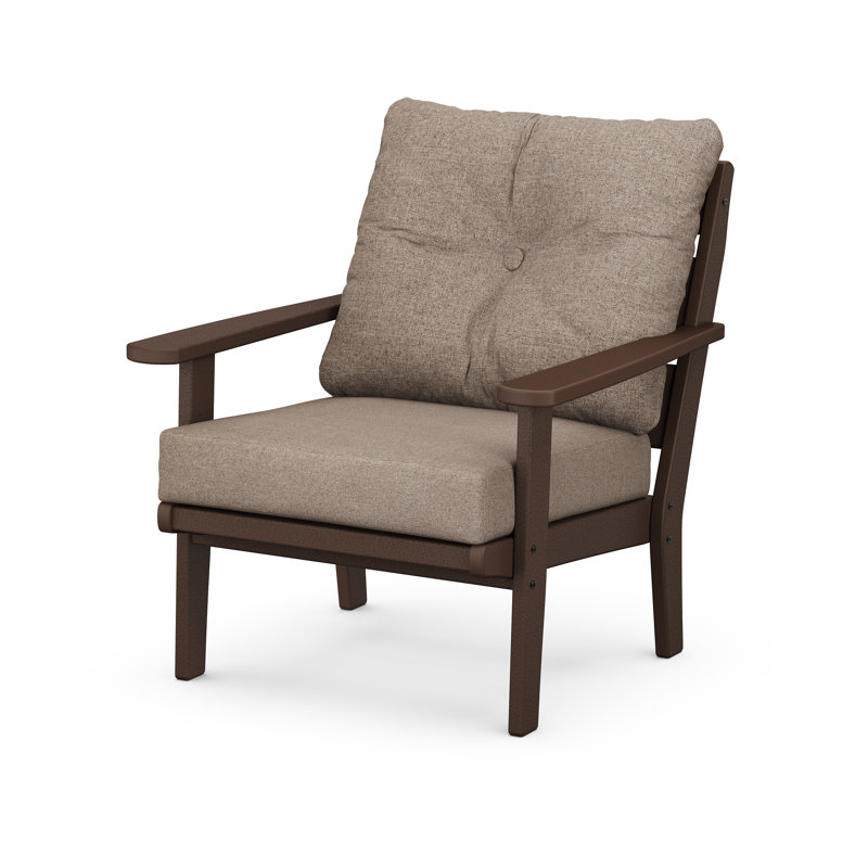 Lakeside Deep Seating Chair, Mahogany, Spiced Brown