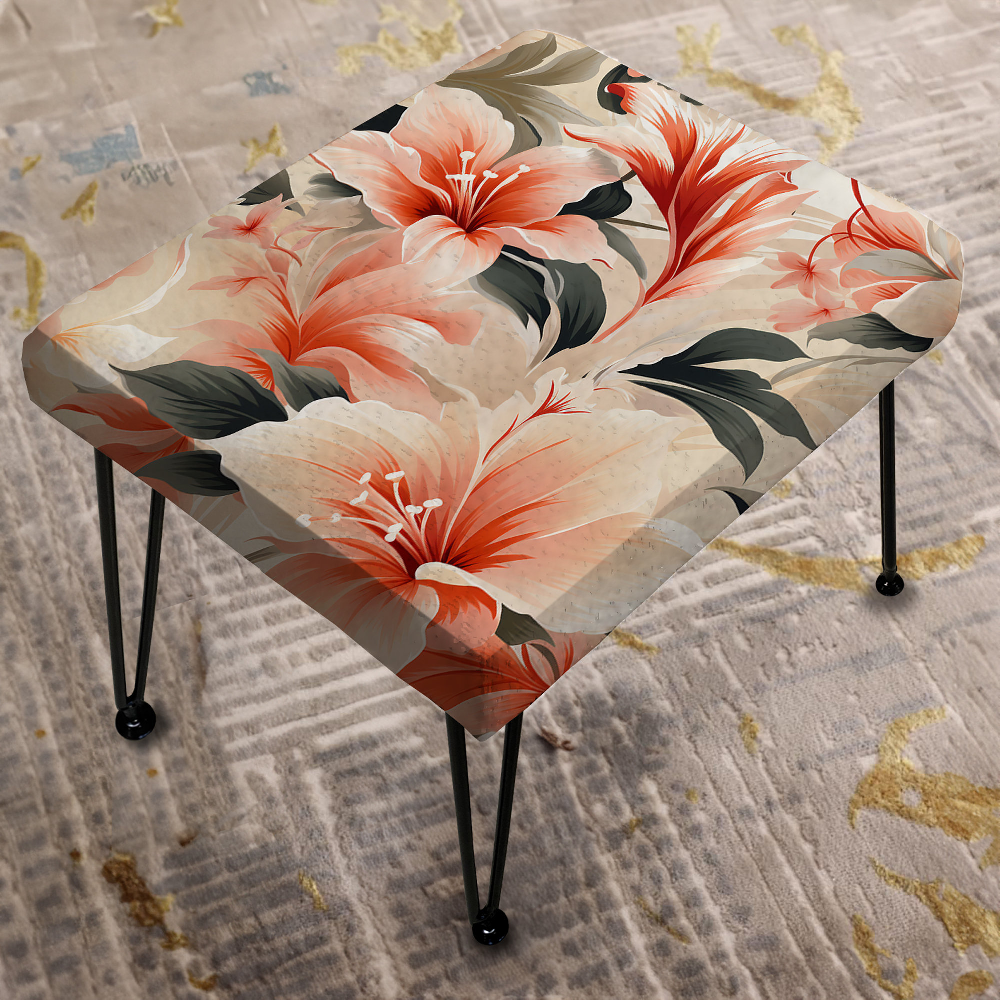 Tropical Patterns. Rectangular Design Art Delicate Neutrals Tropical Pattern I - Tropical Rectangle ...
