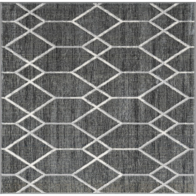 Eshin Abstract Indoor Rug, Square 5'3"