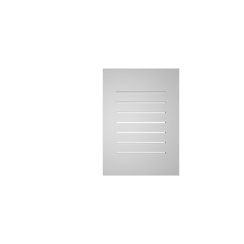 Évent à pignon fonctionnel en uréthane rectangulaire à fixation en surface, brun clair apprêté, H 28 po x l 20 po x P 1 po