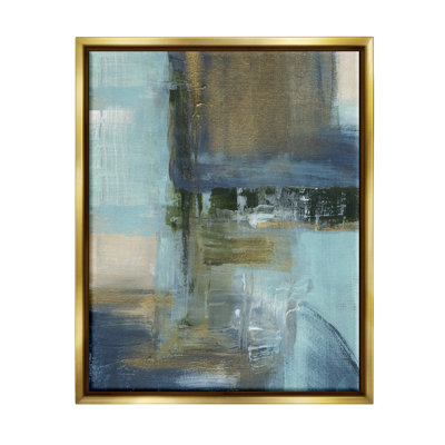 Abstrait bleu et glamour, impression sur bois