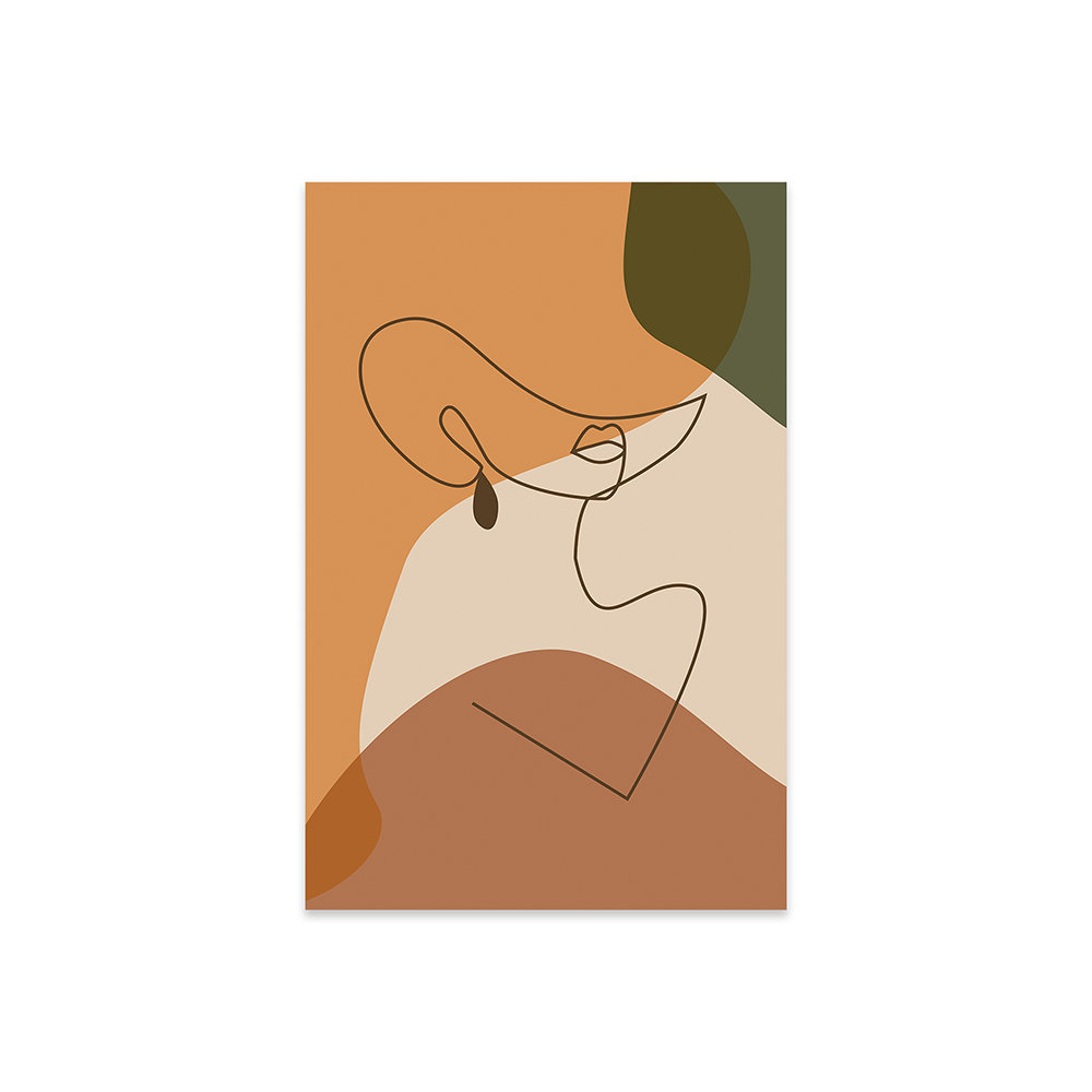 George Oliver Woman Line Art by Tysee Ciage - Unframed Graphic Art ...