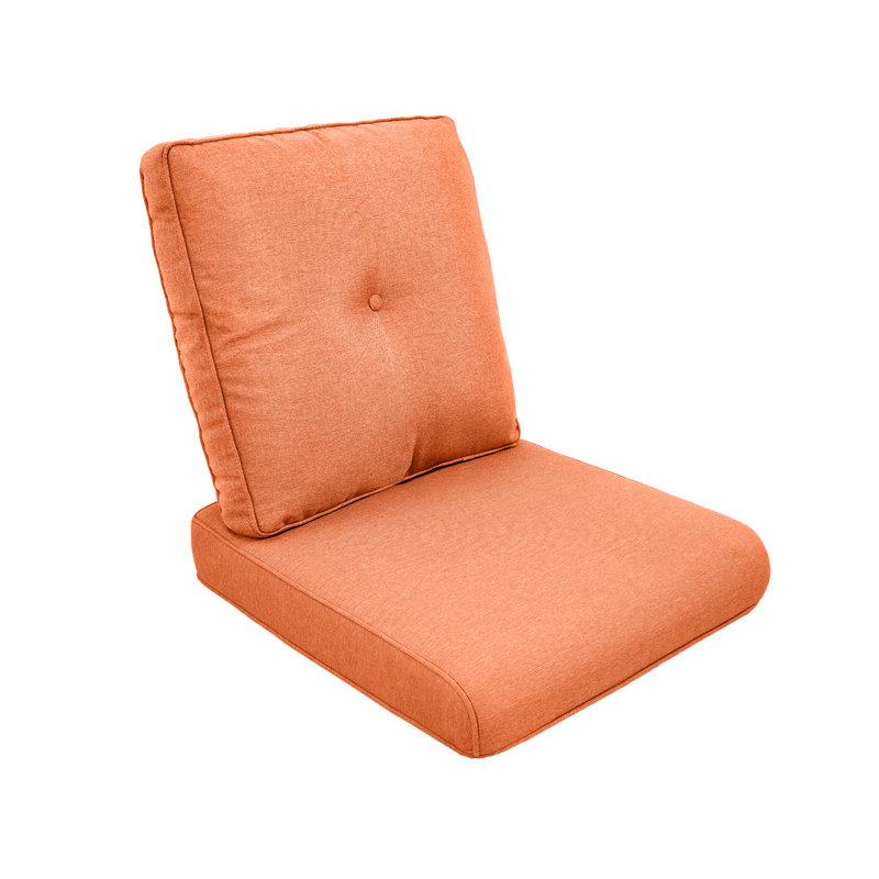 Coussins de remplacement pour siège/dossier de mobilier d'extérieur Allo 22 po L x 25 po P, 1, Orange