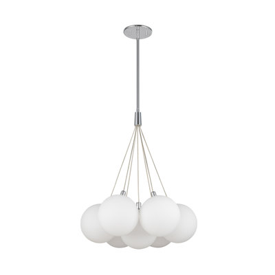 Bolla 7 - Light Silver LED Cluster Pendant