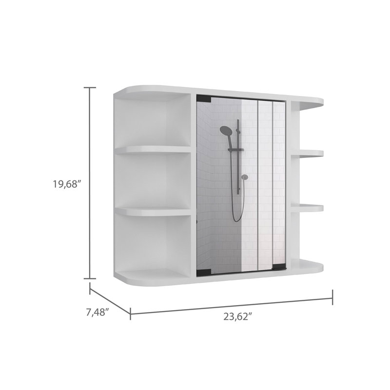 Roseburg 6-Shelf Medicine Cabinet, White