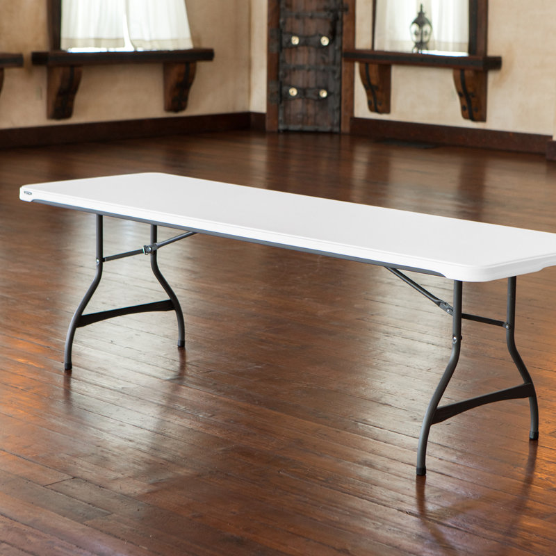 Table pliante portative 96 po, Granit blanc