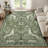 Goldene Morris Inspired Woodland Animal Washable Area Rug with Non-Slip Backing for Living Room, Bedroom and Kidsroom-1902018611