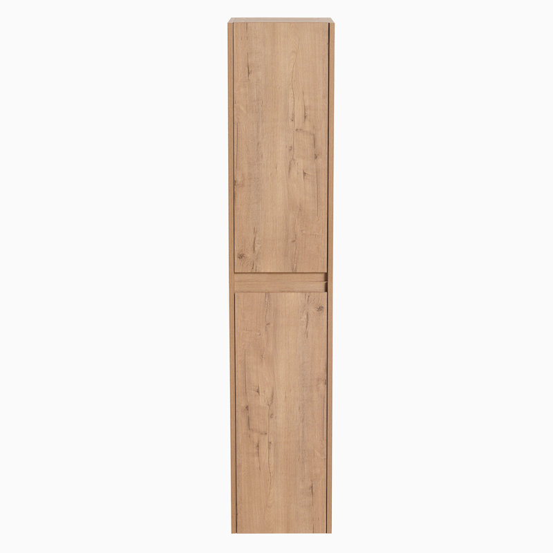 12" Bathroom Side Cabinet, 2-Soft Close Doors, Float Mounting Design, 12*2(KD-Packing)