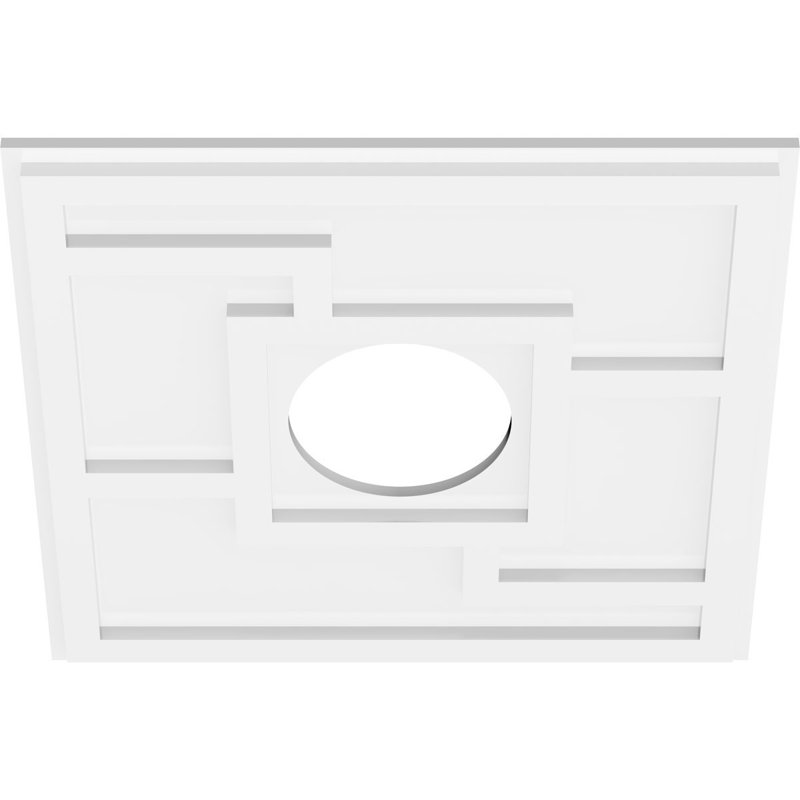 Médaillon de plafond contemporain en PVC de qualité architecturale 20 po x P 6 po x P 7 po x P 1 po