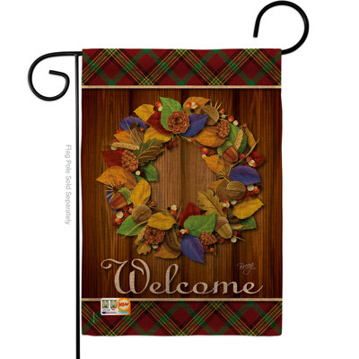 Double Sided 18.5 in. H x 13 in. W Polyester Flag set