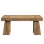 Bureau de direction moderne en bois clair 55,12 po avec double piédestal pour bureau (seulement table, sans chaise)