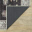 Tapis oriental noir / ivoire lavable antidérapant-338262446