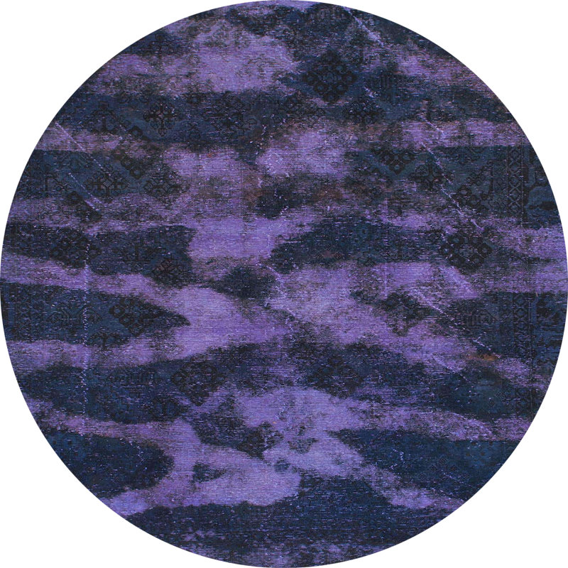 Abstract Indoor Rug, Round 7'