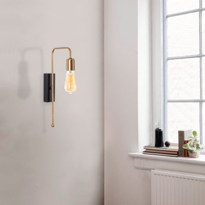 Wandleuchte mit Arm 1-flammig Sunday aus Metall
