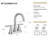 7.8" Bathroom Sink Faucet with 2-handle-120650280