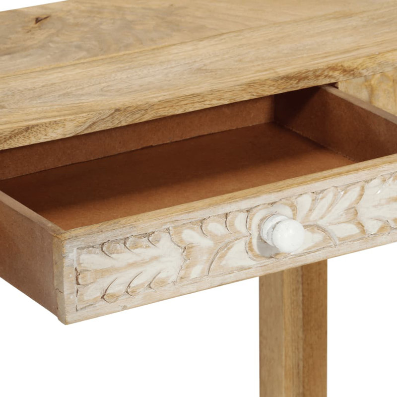 Nettey Console Table Solid Bleached Wood Mango