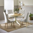 Tamala 4 - Person Rubberwood Solid Wood Dining Set