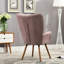 Chaise en velours mauve Inniss-121274379