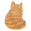 Statue de chaton tigré endormi-209440241