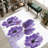 Exquisite With Pile Soft Printed Rug Featuring a Striking Floral Design for a Touch of Sophisticated Elegance in Any Living Space-1077861284