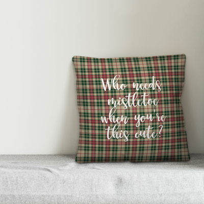 Janell Plaid Reversible Throw Pillow