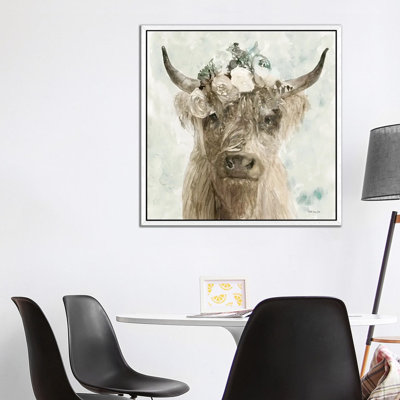 Cow And Crown II by Stellar Design Studio - Painting on Canvas