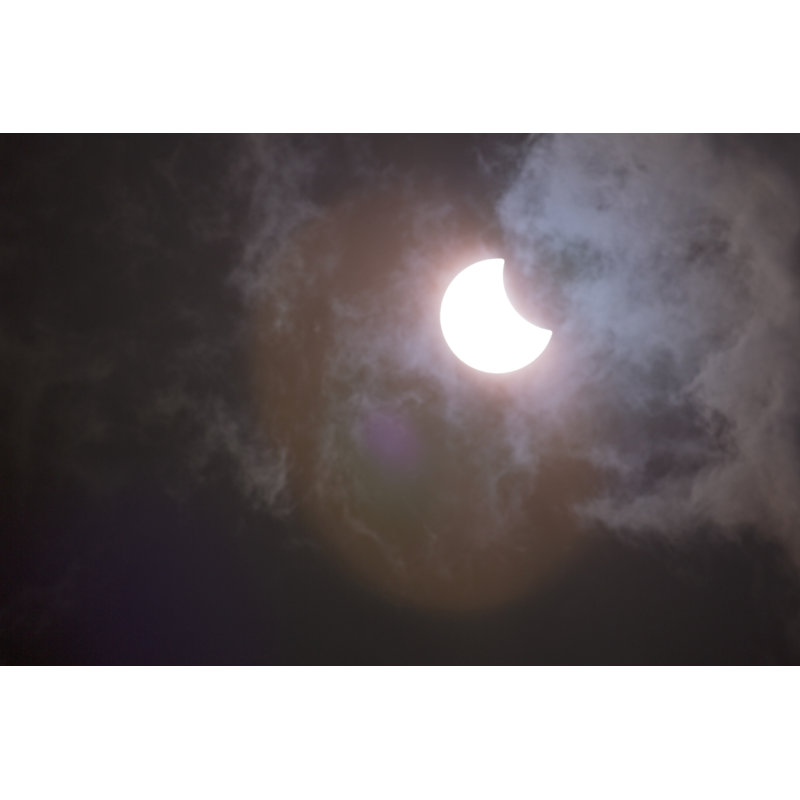 Misty Solar Eclipse by Clark42, 32" H x 48" W