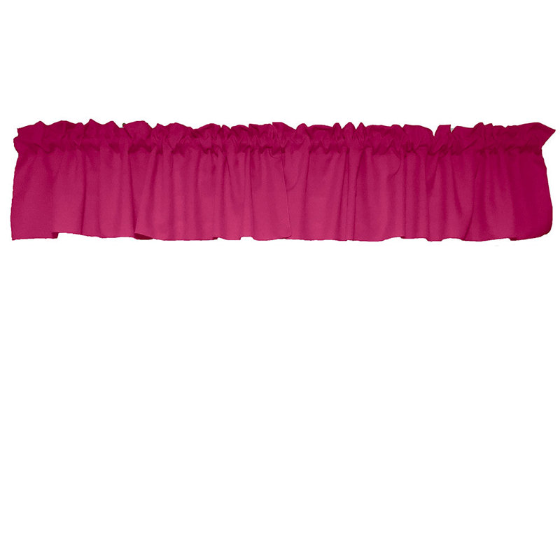 Cantonnière sur mesure l 58 po Pastorella, L 58 po x L 18 po, Fuchsia