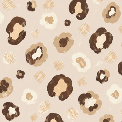 Papier peint adhésif à imprimé léopard à motif léopard à taches brunes et audacieuses brun foncé l 17,7 po x H 118 po Papier peint amovible auto-adhésif pour la chambre de bébé
