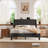 Upholstered Platform Bed With Charging Station Wingback Storage Ergonomic Headboard-729766213-729766218
