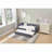 Velvet Daybed, Sturdy Wooden Bed Frame, Modern Diamond Grid Pull-Out Design For Bedroom, Living Room Furniture-2067622162