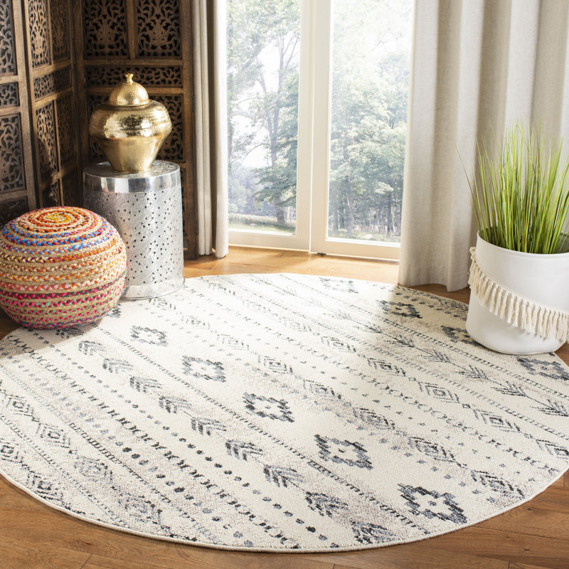 Moyer Performance Southwestern Rug, Round 6'7"