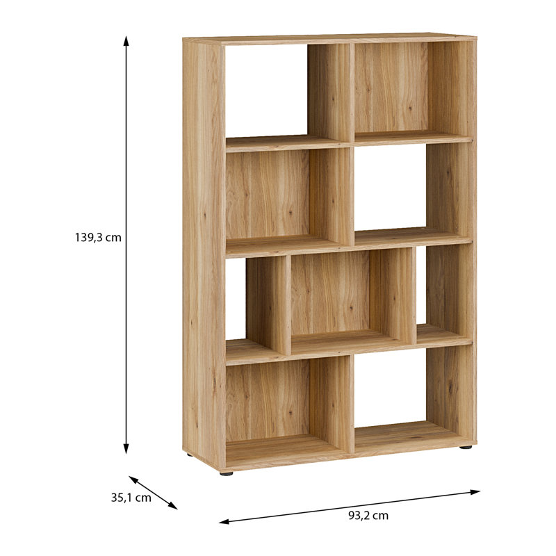 94.7 cm W Bookcase, 138.6 cm H x 94.7 cm W x 34.8 cm D x