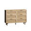 Armoire de rangement 44,57 "avec 6 tiroirs - Décoration de chambre à coucher naturelle 6 commodes, idéale pour le salon