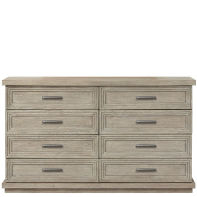 Kornegay 8 Drawer 66" W Solid Wood Double Dresser
