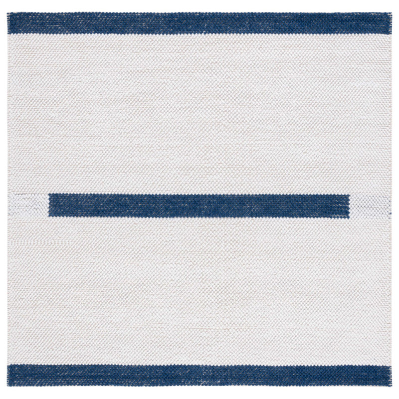 Natura Flat Weave Wool Rug, Square 6'