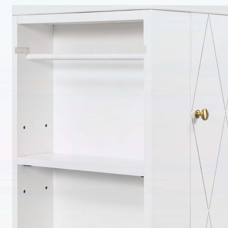 Meuble-lavabo 20 po avec lavabo en céramique, Blanc