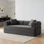 Canapé-lit convertible à plancher noir 78,8 po Compression-1200700066
