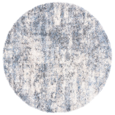 Niels Abstract Ivory/Blue Area Rug